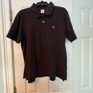 Men’s Brooks Brothers Black 100% Pima Cotton Polo Shirt Size L